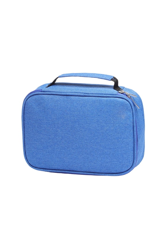 Portable Travel Organizer Bag, Compact Hard Shell Case with Handle, Water-Resistant Storage Pouch for Electronics, Accessories, Cosmetics, Toiletries, and Daily Essentials, Zippered Carry Bag