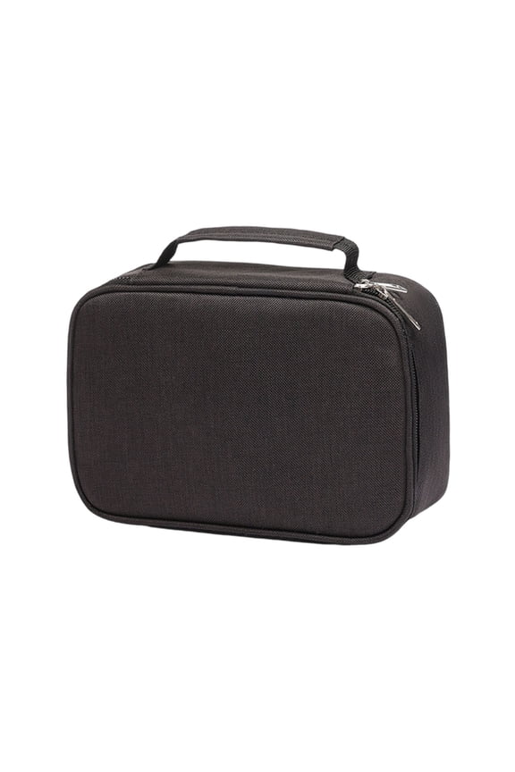Portable Travel Organizer Bag, Compact Hard Shell Case with Handle, Water-Resistant Storage Pouch for Electronics, Accessories, Cosmetics, Toiletries, and Daily Essentials, Zippered Carry Bag