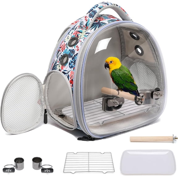 Portable Travel Pet Backpack Carrier for Small Animals with Breathable Mesh and Expandable Design