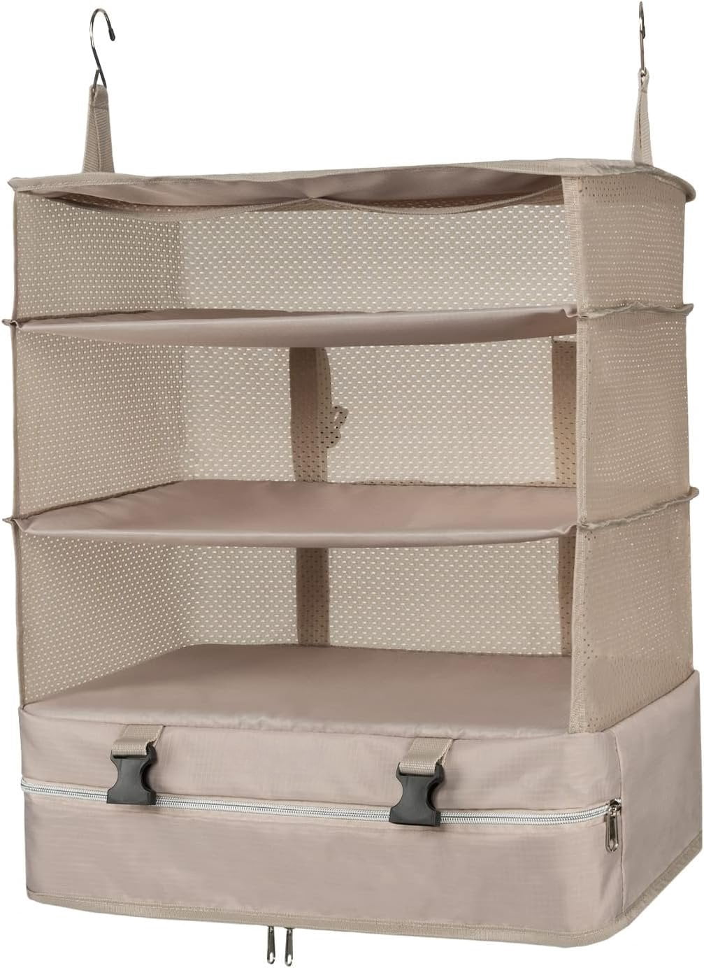 Portable  Travel Shelves Bag Packing Cube Organizer Suitcase Storage Large Capacity (Beige XL)...