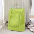 thumbnail image 1 of Portable Travel Shoe Storage Bag, Large Capacity Oxford Cloth Organizer with Double Zippers, Breathable Mesh, Fits Basketball Shoes, High Heels, Black, 1 of 6
