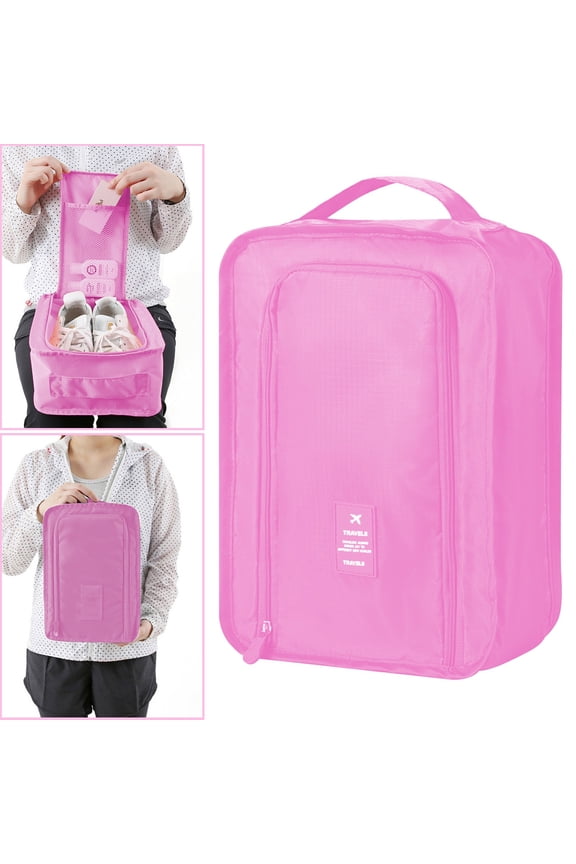 Portable Travel Shoe Storage Bag Multifunctional Clothes Organizer Box Foldable Polyester Packing Cube Small Volume Large Capacity for Luggage Suitcase Business Trips