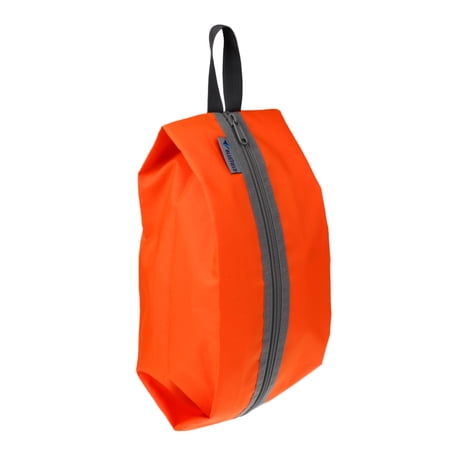 Portable Travel Shoes Bag Zipper Water Foldable Makeup Pouch Storage Bag - Orange