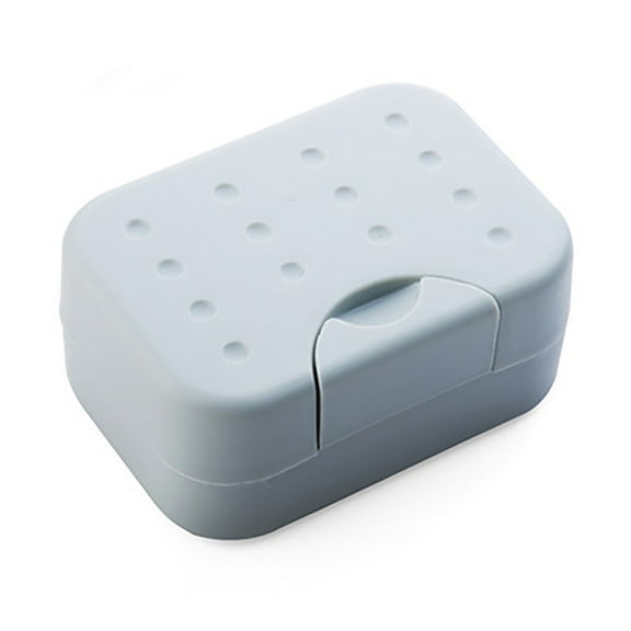 Portable Travel Soap Dish Box with Lid, Leakproof Soap Holder and Drain Tray, Compact Soap Container for Bathroom, Shower, Camping, Gym, and Outdoor Travel Use