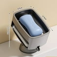 thumbnail image 1 of Portable Travel Soap Dish with Drain Suction Cup Soap Holder Container for bathroom Soap Dish Organizer Toilet Laundry Soap Case, 1 of 9