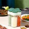 thumbnail image 1 of Portable Travel Spice Jars 5 in 1 Seasoning Containers Multi Spice Dispenser with Lids Labels Salt Pepper Shaker Clear Condiment Bottles for Camping Hiking BBQ Picnic, 1 of 4