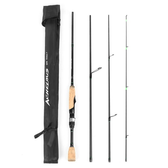 Portable Travel Fishing Rod 6.8FT Lightweight Carbon Fiber 4 Pieces Fishing Pole