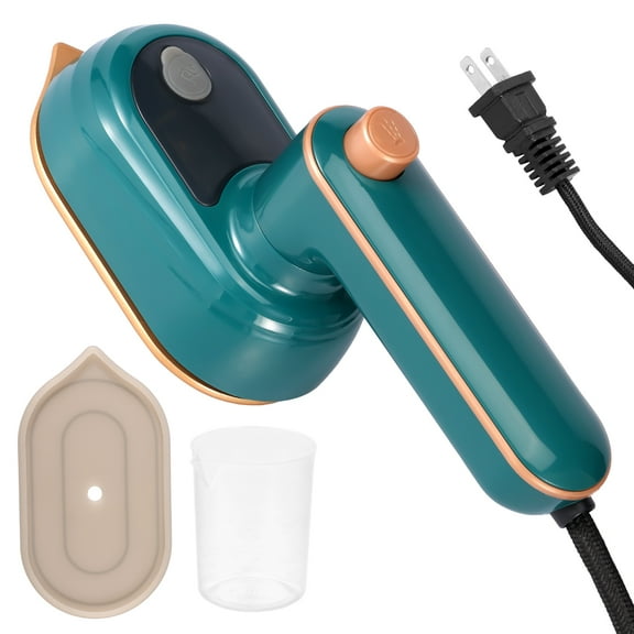 Portable Travel Steamer Wet Dry Ironing Large Panel Rotary Garment Iron 180° Swivel Handle Mini Electric Iron With Visible 50ml Water Tank for Home Travel