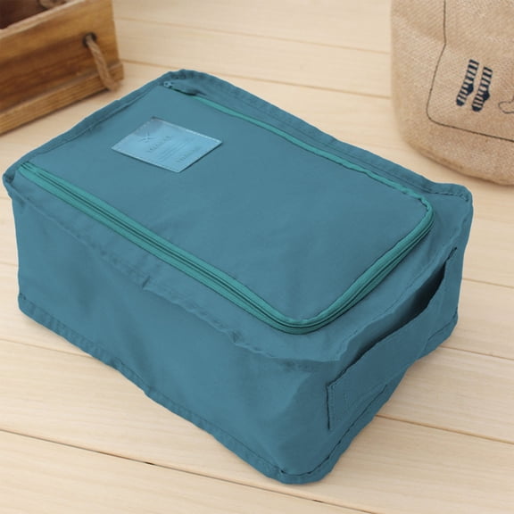 Portable Travel Storage Bag,Multifunctional Foldable Organizer for Clothes,Shoes,and Accessories,Lightweight and Durable,Perfect for Business Trips,Traveling,and Home Organization-Blue