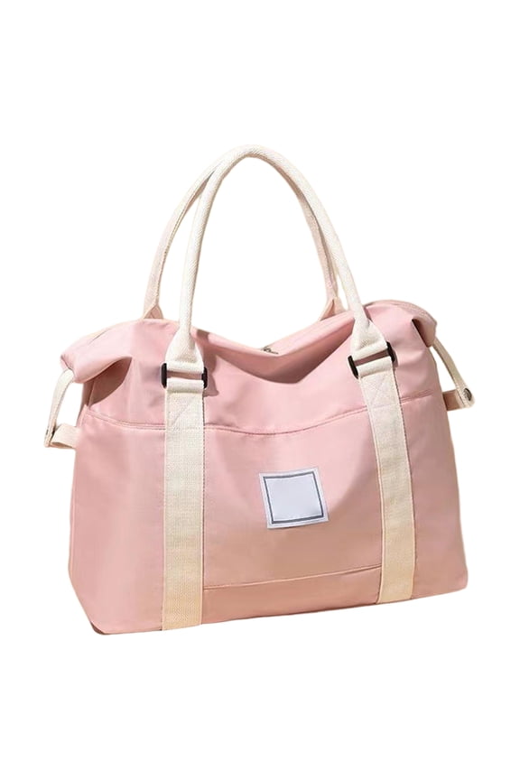 Portable Travel Storage Duffel Bag for Women, Large Capacity Weekender Overnight Tote with Luggage Sleeve, Tear Resistant Handheld Carry On Bag for Travel, Vacation and Clothes Storage