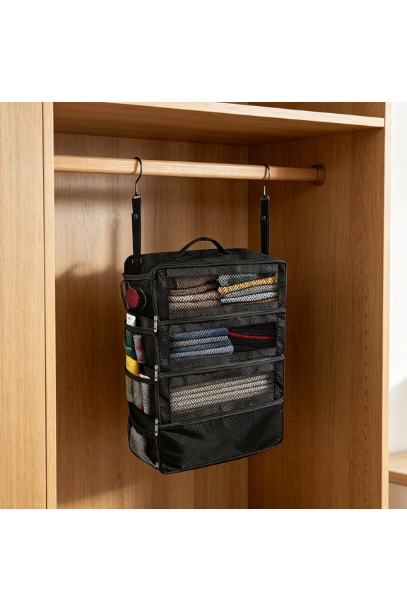 Portable Travel Storage Rack Hanging Travel Shelf Storage With Small Compartments Inside Suitable For Carry On Luggage Modern Style Camping Backpack for Women Camping Gadgets for Adults Mens Backpack