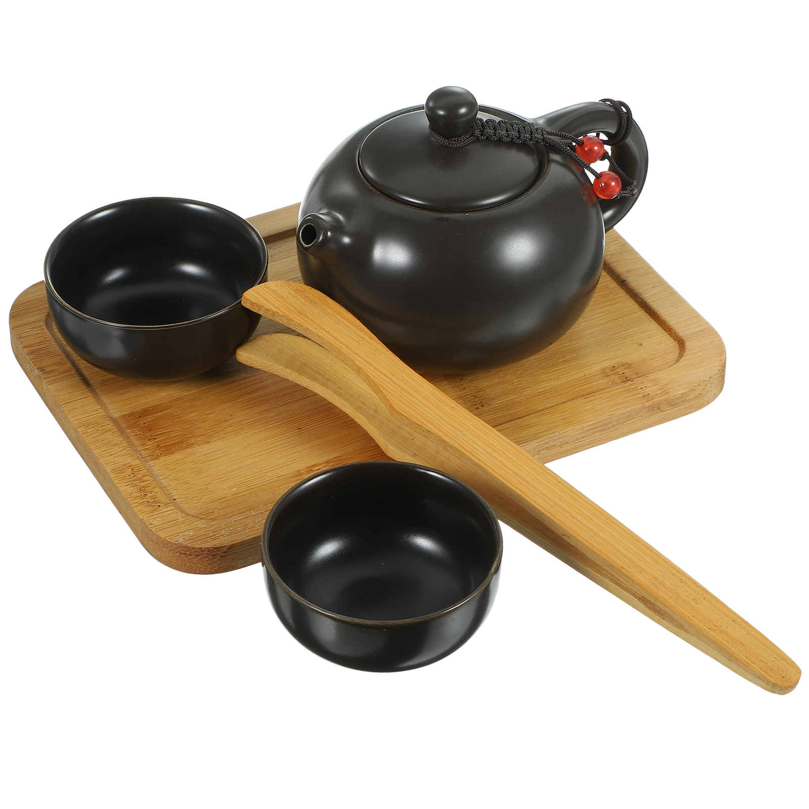 Portable Travel Tea Set Porcelain Kung Fu Tea Ware with a Teapot & 2