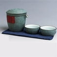 thumbnail image 1 of Portable Travel Tea Set With Travel Bag Ceramic Teapot Gaiwan With 2 Cups A Tea Sets, 1 of 6