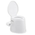 thumbnail image 1 of Portable Travel Toilet Compact Potty Bucket Seats w / Waste Tank Lightweight Outdoor Indoor Toilet For Camping and Hiking Boating, Caravan, Campsite, Hospital,About 15 inch Height, 1 of 5
