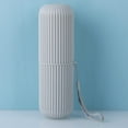 thumbnail image 1 of Portable Travel Toothbrush Case Electric Toothbrush Handle Storage Holder Storage Case Anti-Dust Cover Toothpaste Holder Box, 1 of 12