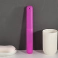 thumbnail image 1 of Portable Travel Toothbrush Case Plastic Holder & Carrier Cover, Durable Sanitary Toothbrush Protector for School, Home, Camping, Business Trips Purple, 1 of 3