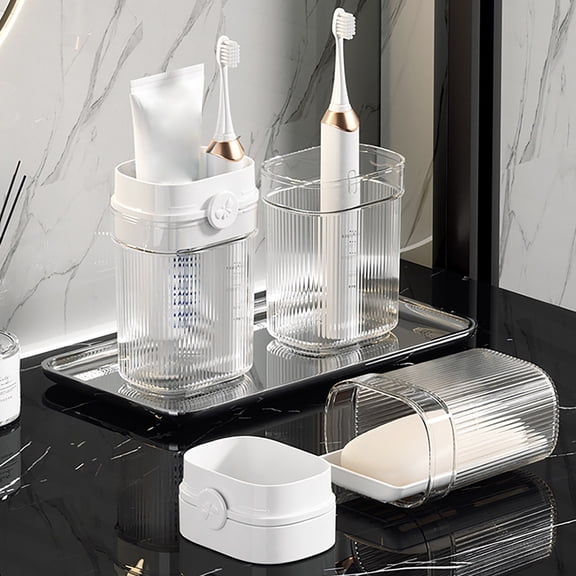 Portable Travel Toothbrush Cup Case Holder Toothpaste Storage Container for Camping Business
