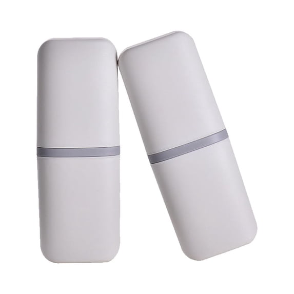 Portable Travel Toothpaste Caddy Compact 2-in-1 Toothbrush Case