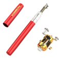 thumbnail image 1 of Portable Travel Ultralight Carp Feeder Fishing Tackle Telescopic Fishing Rod Stream Hand Pole RED, 1 of 1