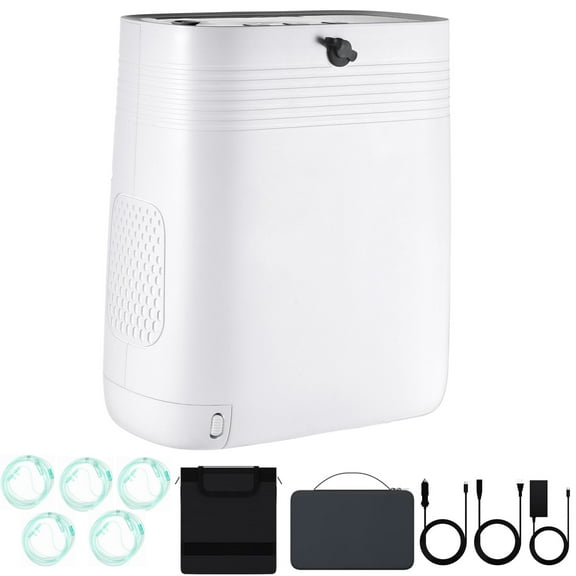 Portable&Travel Use 1~5L/Min Oxygen tor-Tube & 93%-concentration Machine th Full Accessories