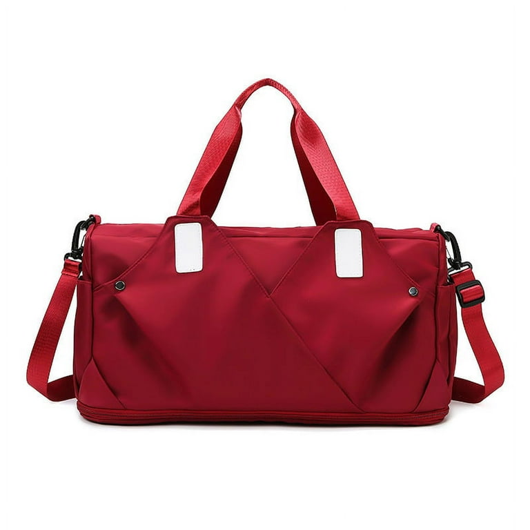 Portable Travel Vacation Bag, Supermarket Shopping Bag,Red