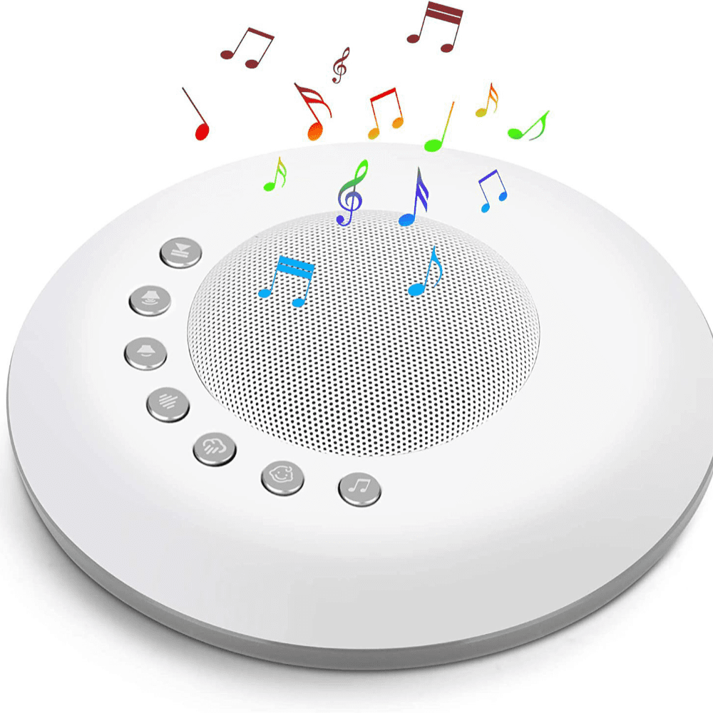 Portable Travel White Noise Machine for Adults, USB Rechargeable Sound