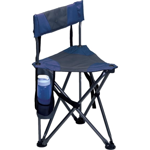 Portable Tripod Camping Stool, Lightweight Folding Stool for Outdoor Sports, Fishing, Hiking & Camping, Heavy-Duty Fabric Seat with Carry Strap, Compact Foldable Design