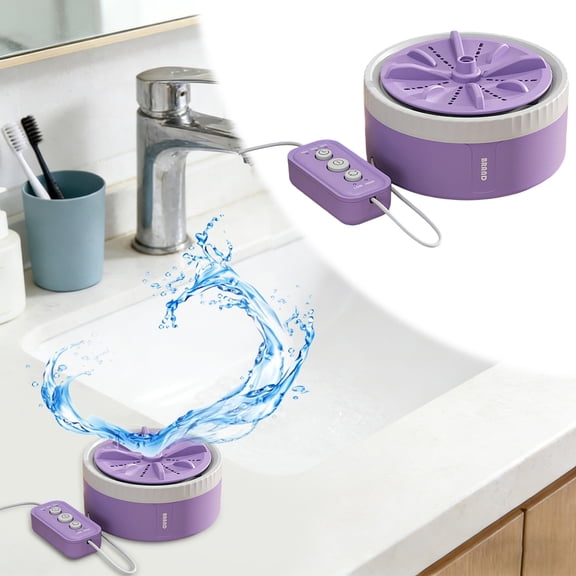 Portable Turbine Mini Washing Machine – Plug-In Travel/Home Laundry Tool for Small Items