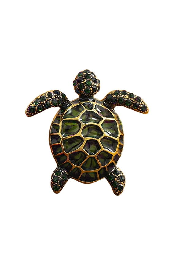 Portable Turtle Jewelry Brooch, Alloy Shell Design for Casual Wear Coat Bags Unique present