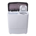 thumbnail image 1 of Portable Twin Tub Washing Machine 14.3lbs Washer Semi-Automatic Electric, 1 of 8