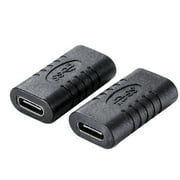 Portable Type-C Adapter Female to Female Extension Cable Connector USB-C Coupler Converter For Phone Tablets Laptop 2pcs