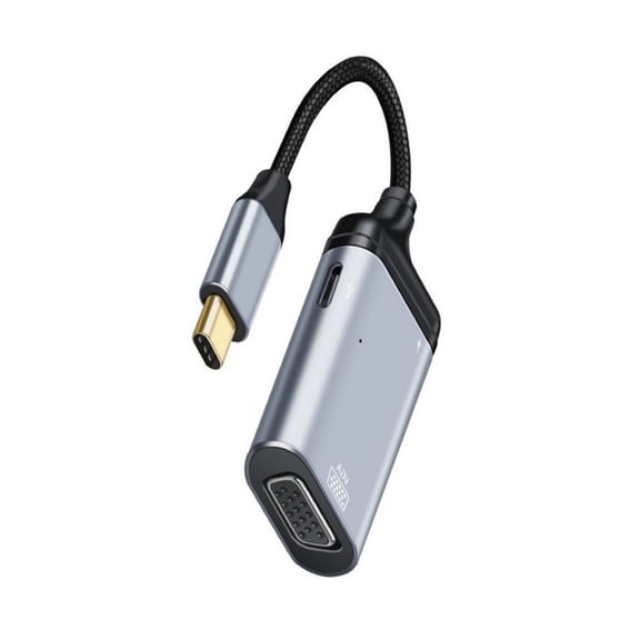 Portable Type C Adapter With DP1.4/MiniDP/PD100W/USB C/USB/VGA/RJ45 Ethernet Port For Stable Networking Connection