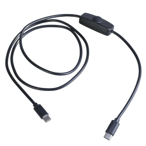 100cm Type C Power Cable 480Mbps Data Extension Cord with Switching Key for Type C Tablet Phones and Other Gadgets
