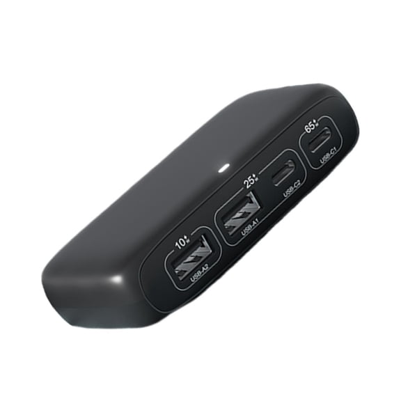 Portable Type C Hub 65W Charger For Laptop Smartphone And Peripherals Devices