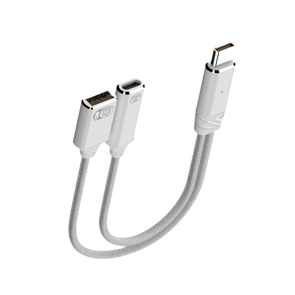 Portable Type C to USB OTG and Charger Adapter with Audios Functionality for Travel Everyday Use 480Mbps Data Transfer