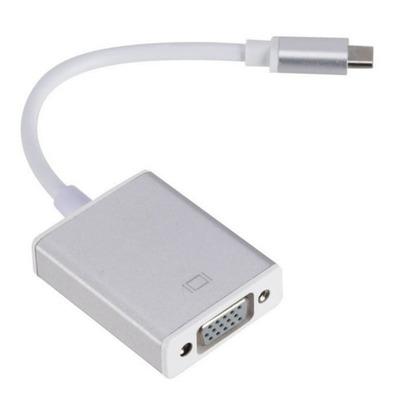 Portable Type C to VGA Cable Adapter Cord Extension Wire Line for PC Computer
