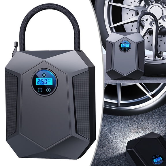 Portable Tyre Inflator Air Compressor Car Tyre Inflator Pump 12V With Led Light