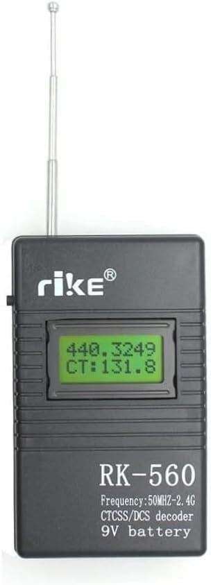 Portable UHF 400-470MHz / VHF 136-174MHz Frequency Counter CTCSS/DCS ...