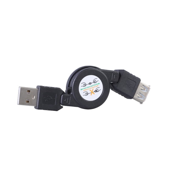 Portable USB 2.0 Male to Female Retractables Data Charging Extendable Cable for Various USB Accessories