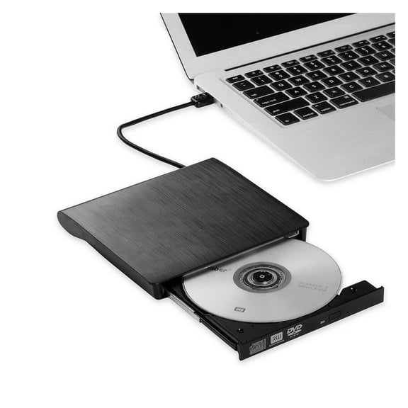Portable USB 3.0 Slim External DVD RW CD Writer Drive Burner Reader Player Optical Drives For Laptop PC Dvd Burner Dvd 1pc ,Easy to Use