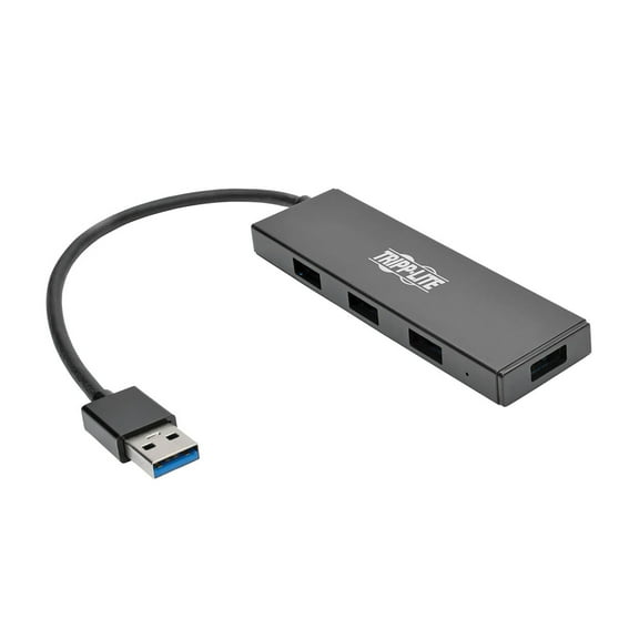 Portable USB 3.0 SuperSpeed 5-Gbps Mini Hub, 4 Ports, Ultra-Slim, U360-004-SLIMPT