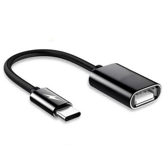 Portable USB Adapter USB Type C Small USB Nylon Braided Adapter Flexible Charging Upgrades for Phones Tablets