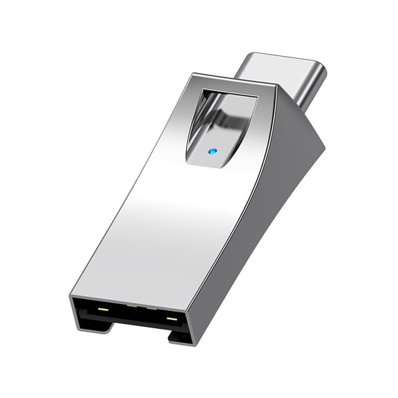 Portable USB And Type C Microed Card Reader USB A and Type C Port With Hiddened Slot Design And Alloy Shell