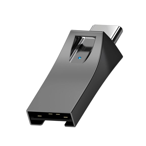Portable USB And Type C Microed Card Reader USB A and Type C Port With Hiddened Slot Design And Alloy Shell