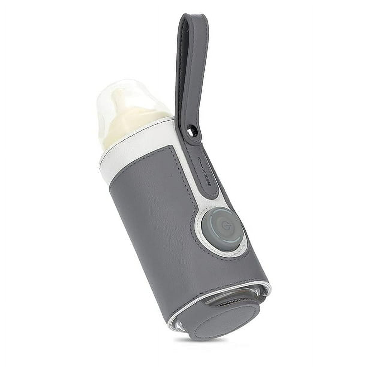 Portable USB Baby Bottle Warmer Bag,PU Leather Thermostat Insulation