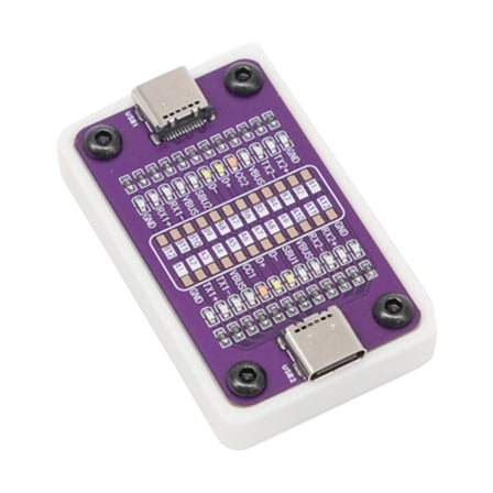 Portable USB C Cable Tester With 24 Contact Point Diagnosis Lightweight 17.8g Convenient Design Auto Contained Power Supply