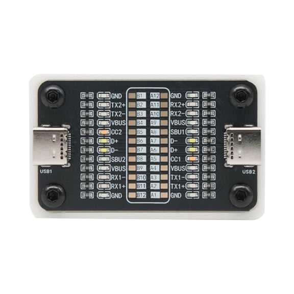 Portable USB C Cable Tester With 24 Contact Point Diagnosis Lightweight 17.8g Convenient Design Auto Contained Power Supply