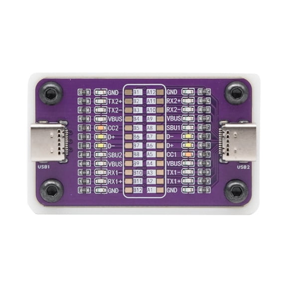 Portable USB C Cable Tester With 24 Contact Point Diagnosis Lightweight 17.8g Convenient Design Auto Contained Power Supply