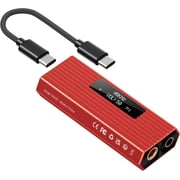 Portable USB-C DAC Amp, 522mW High Power Headphone Amplifier with ESS ES9028Q2M Chip, 3.5mm & 4.4mm Dual Output, OLED Display, Hi-Res Audio Support for iPhone, Android, PC,MAC