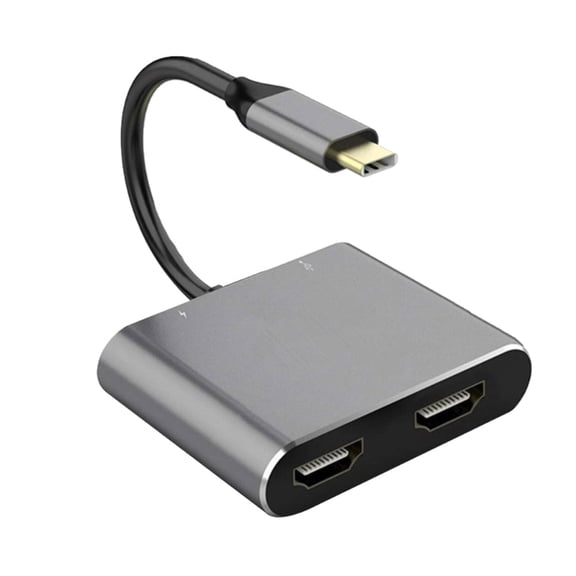 Portable USB C Hubs Two Adapter 4K Video Output with PD Fast Charging